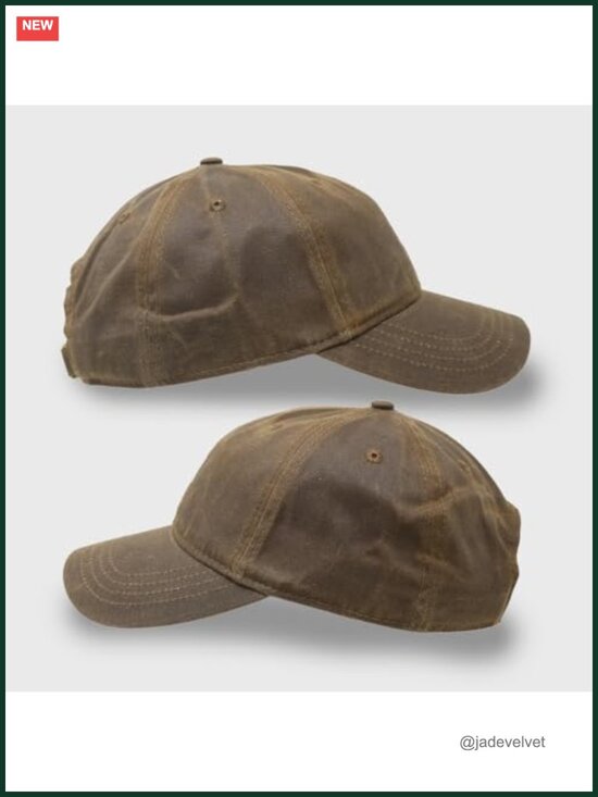 Genuine Waxed Canvas Adjustable Baseball Cap – Unstructured, Weather-Resistant main image 4
